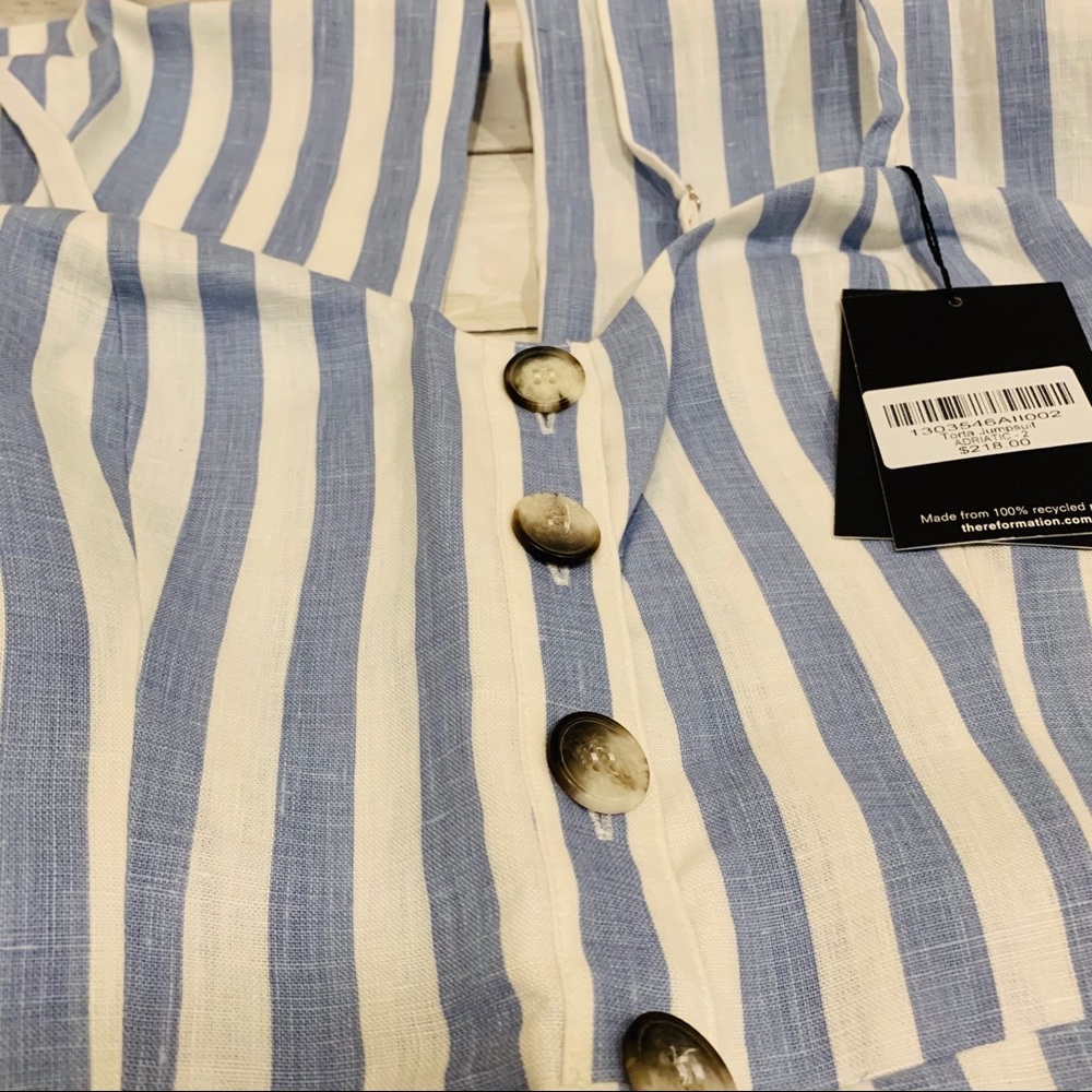 Torta jumpsuit Adriatic stripe blue reformation 2 - Picture 6 of 9